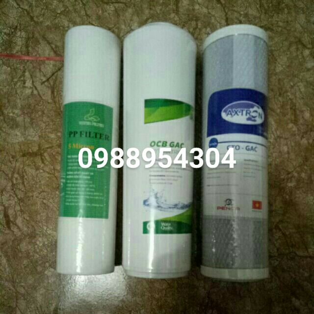 Bộ lõi lọc nước đa năng 123 (sẵn hàng)