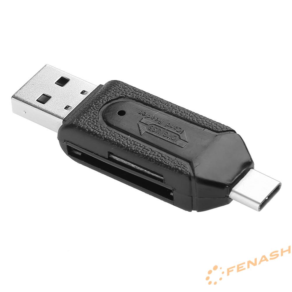 Đầu Đọc Thẻ Nhớ Tốc Độ Cao 480mbps Otg Usb 2.0 Type-C