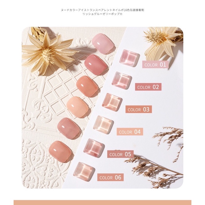 Sơn cream, sơn Gel nén Ngọc trai phong cách Nhật Bản cao cấp fullsize trang trí móng