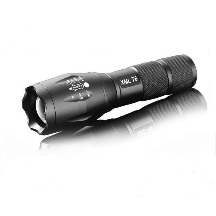 Đèn Pin Siêu Sáng UltraFire Led Cree XML T6 Cao Cấp Hợp Kim Chống Nước Pin Có Thể Sạc Lại Full box(Loại Tốt)