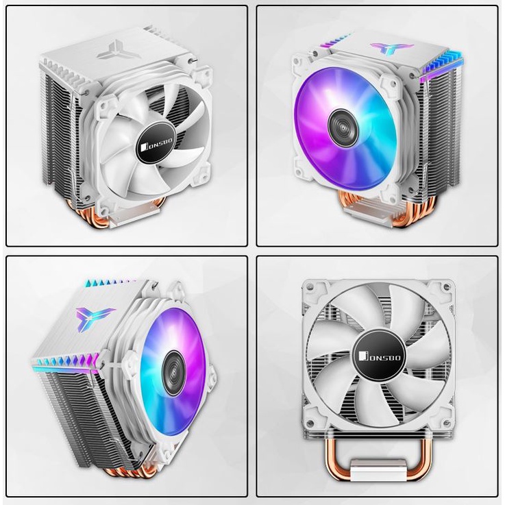 Tản Nhiệt Khí, Fan CPU Jonsbo CR1400 Màu Trắng - Led RGB Đổi Màu Tự Động