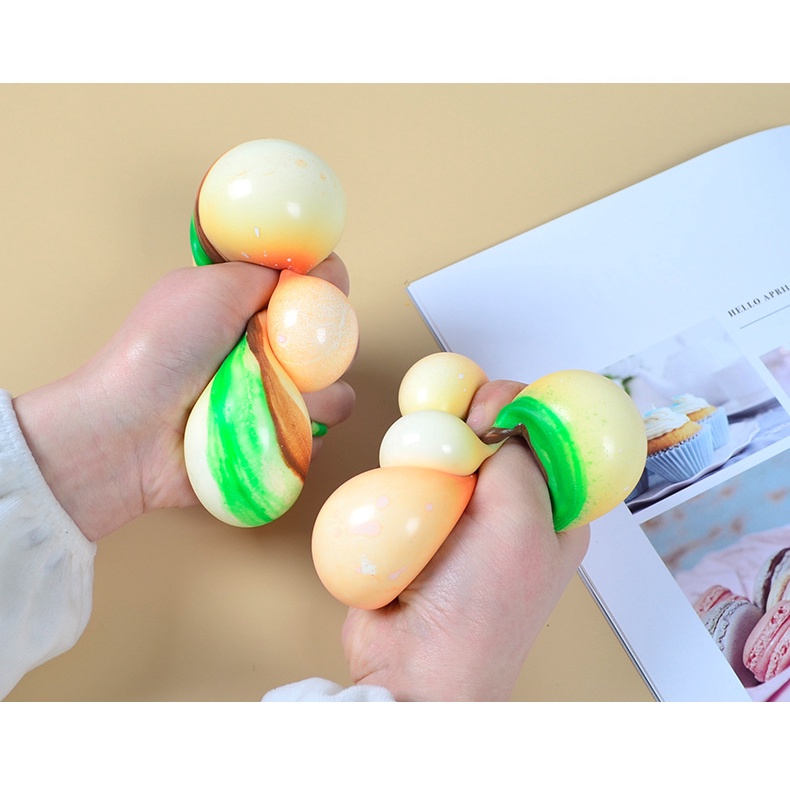 Đồ Chơi Squishy Hình Bánh Hamburger Hoạt Hình Phong Cách Nhật Hàn Độc Đáo