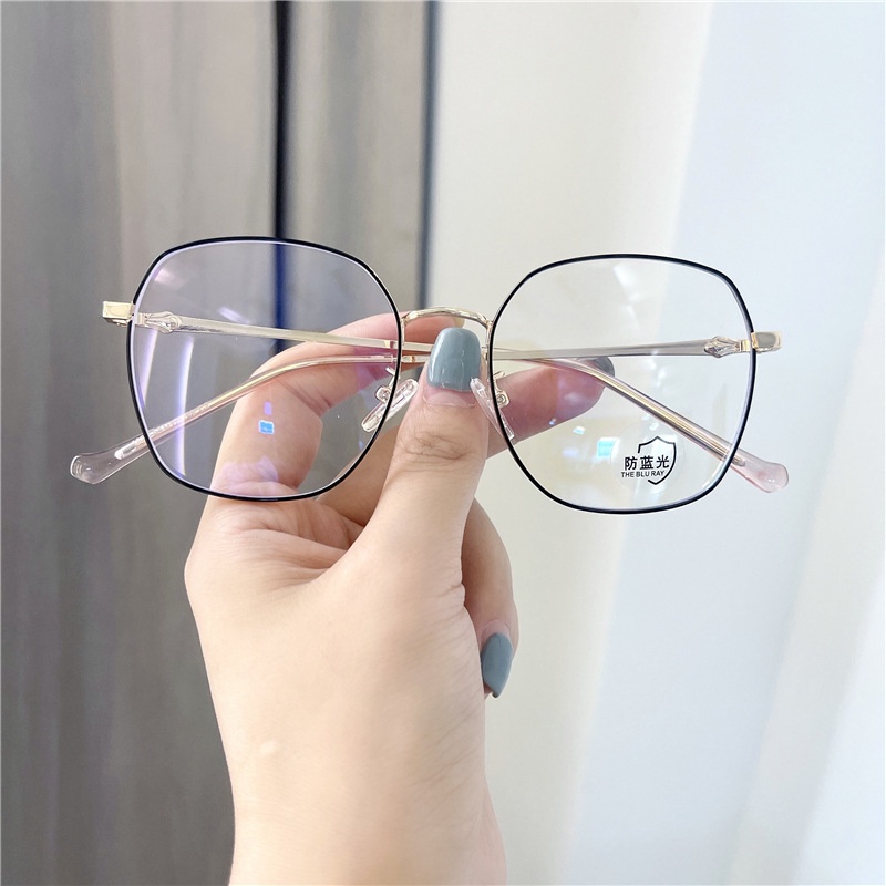 Mắt kính gọng tròn chống bức xạ thời trang cho nữ