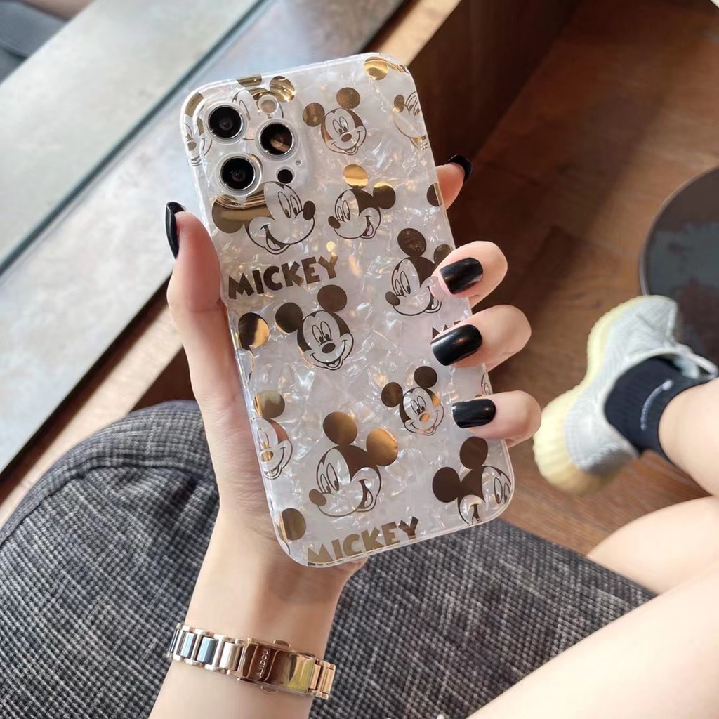 Ốp Lưng Tpu Mềm In Hình Chuột Mickey Cho Iphone 6 7 8 Plus Xs Max Xr 11 12 Huawei P30 P40