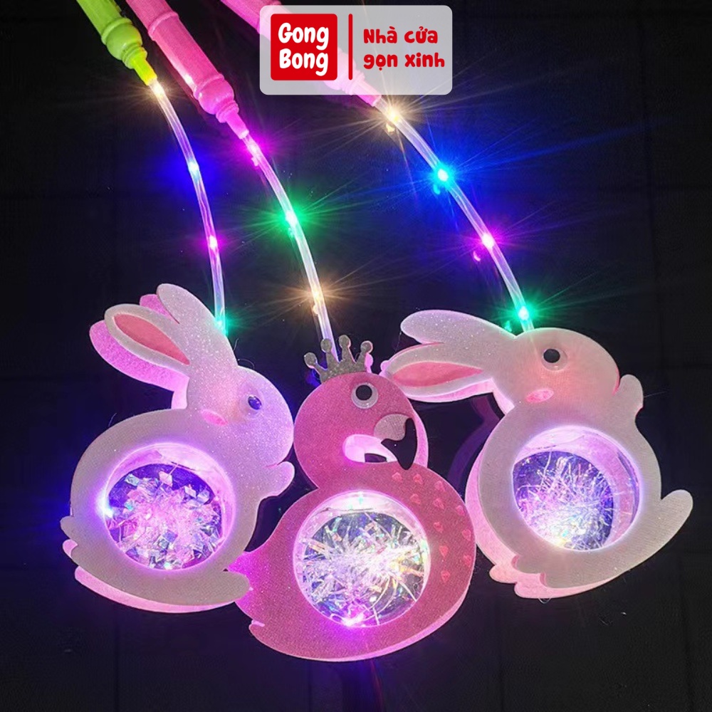 Đèn trung thu hình con vật phát sáng cho bé đèn lồng dễ thương