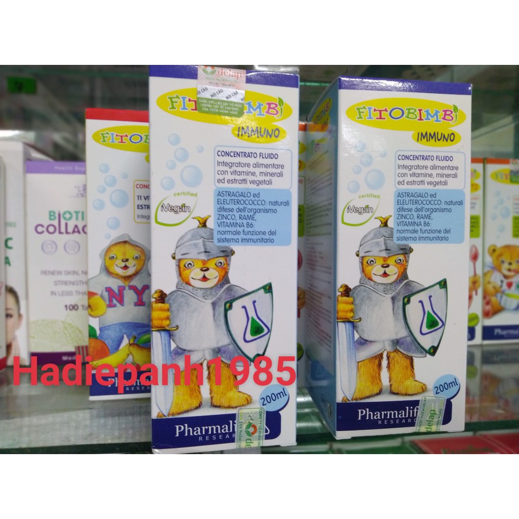 (có quà tặng của hãng) Immuno BimBi siro tăng đề kháng