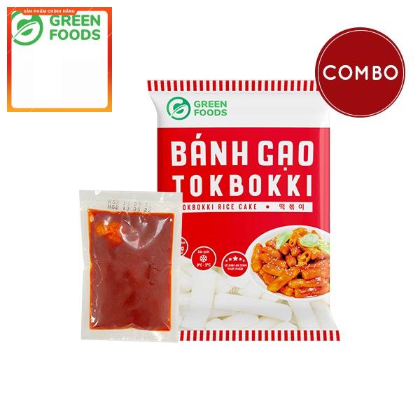 Hoả tốc -  Combo Bánh Gạo Tokbokki Thỏi 500g và Sốt Tương Ớt Vị Phô mai 100g OTTOGI
