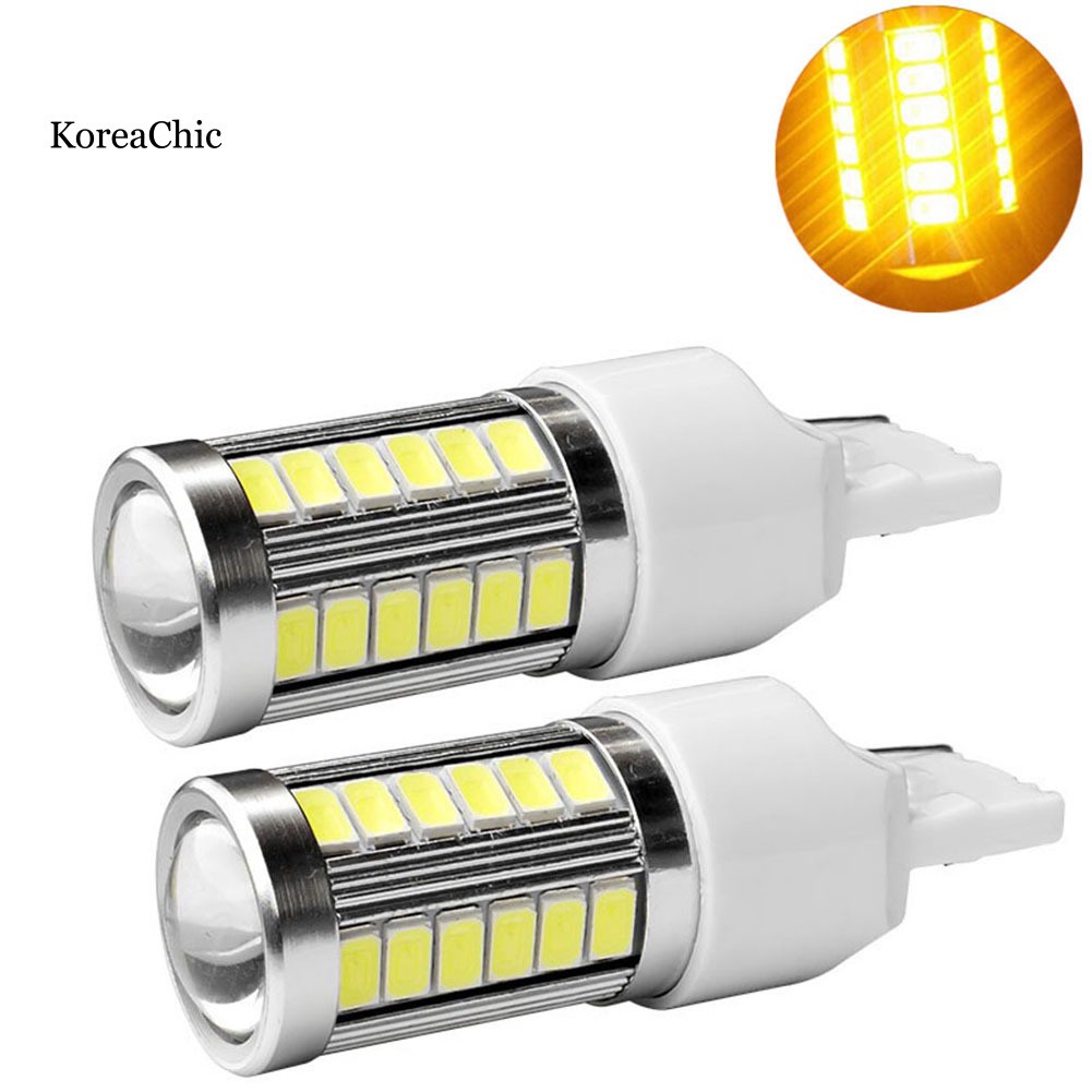 Set 2 Đèn Led Xi Nhan Xe Ô Tô 3157 5630 33-smd 900 Lumen Dc12v