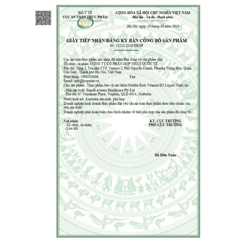 Ostelin vitamin d3 cho bé 2.4ml và 20ml