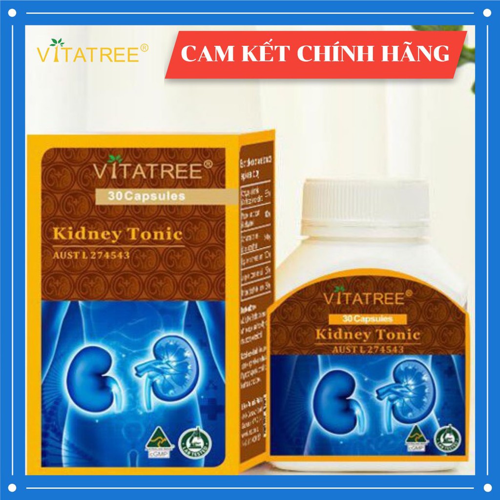 Viên uống bổ thận Vitatree Kidney Tonic - Hộp 100 viên (Hàng nhập khẩu)