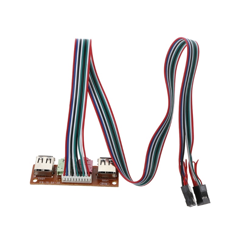 Dây cáp nối tai nghe 2 cổng USB 2.0 cho máy tính