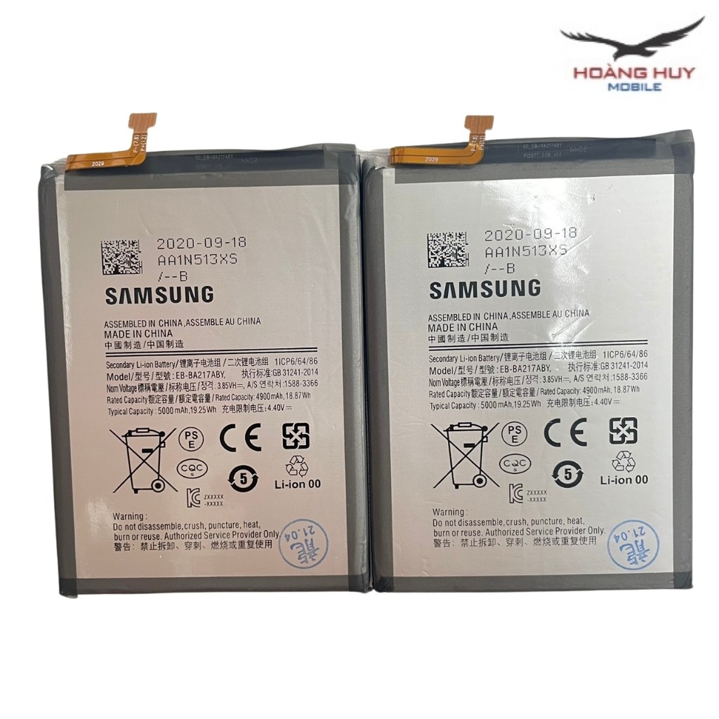 Pin Samsung Galaxy A21s,A12,A02,EB-BA217ABY Dung Lượng 5000mAh Hàng Zin Nhập Khẩu Bảo Hành 6 Tháng 1 Đổi 1