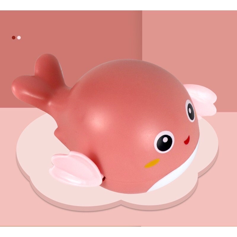 Đồ chơi thả bồn tắm cá heo con vặn dây cót dễ thương cho bé yêu - cá heo chạy cót dưới nước