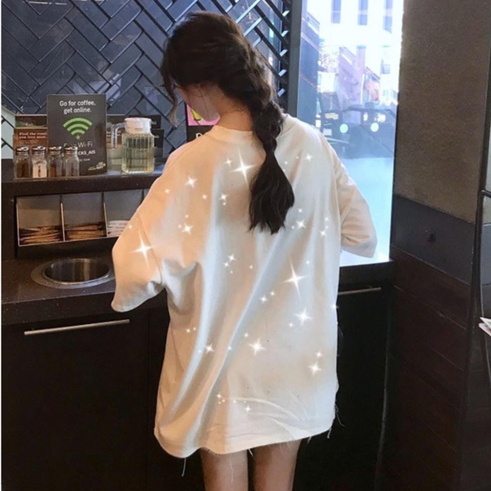 [THANH LÝ] Áo phông nữ Quảng Châu dáng rộng lấp lánh - Thời Trang RiBi - Hà Nội