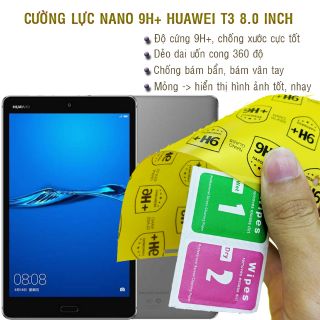 Dán cường lực dẻo nano 9H+ Huawei Mediapad T3 8.0 inch
