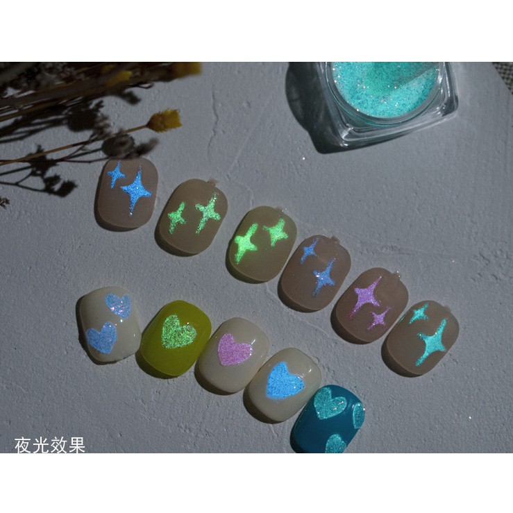 Set nhũ trang trí nail