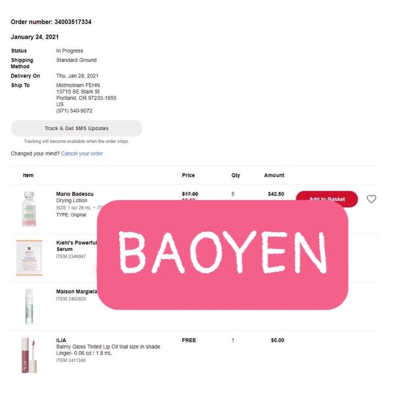 [Bill Auth] Set dưỡng da chấm mụn 3 món Mario Badescu Acne Repair Kit ( Drying lotion, Buffering Lotion, Drying Cream)