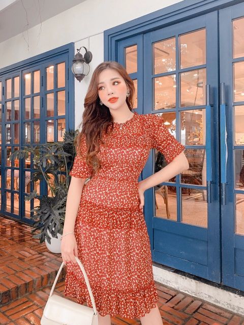 Váy hoa tiểu thư A1000 | BigBuy360 - bigbuy360.vn