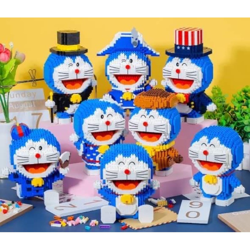 Lego Doremon anime tuổi thơ 6 mô hình Doraemon phiên bản cao cấp NBLUE