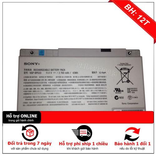 Pin laptop Sony BPS33 SVT-14 SVT-15 T14 T15 SVT14112CXS 43Wh