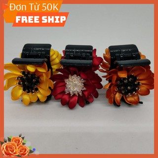 Kẹp tóc hoa cúc handmade cao cấp