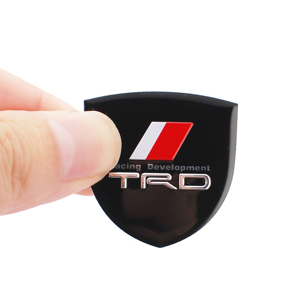 Đề can kim loại hình logo TRD dùng trang trí xe ô tô