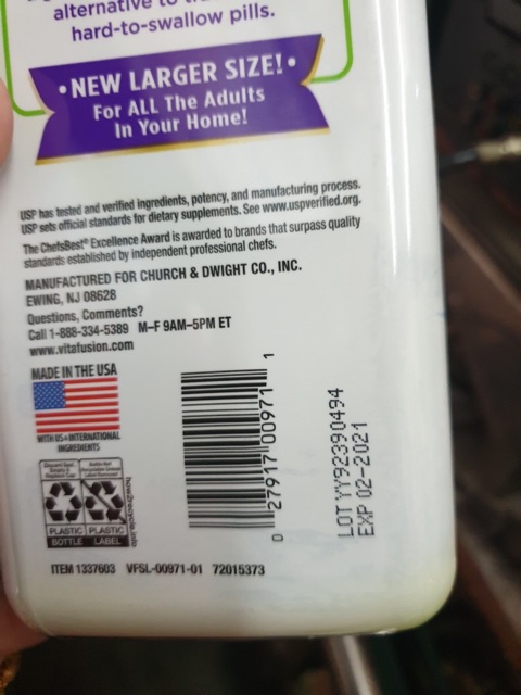 Kẹo dẻo Vitafusion Multivites 260 viên Date 02/2021 | Thế Giới Skin Care