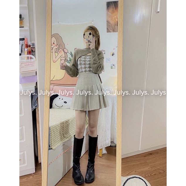 Chân váy dạ tennis màu tây đẹp (ảnh thật shop chụp kèm video) | BigBuy360 - bigbuy360.vn