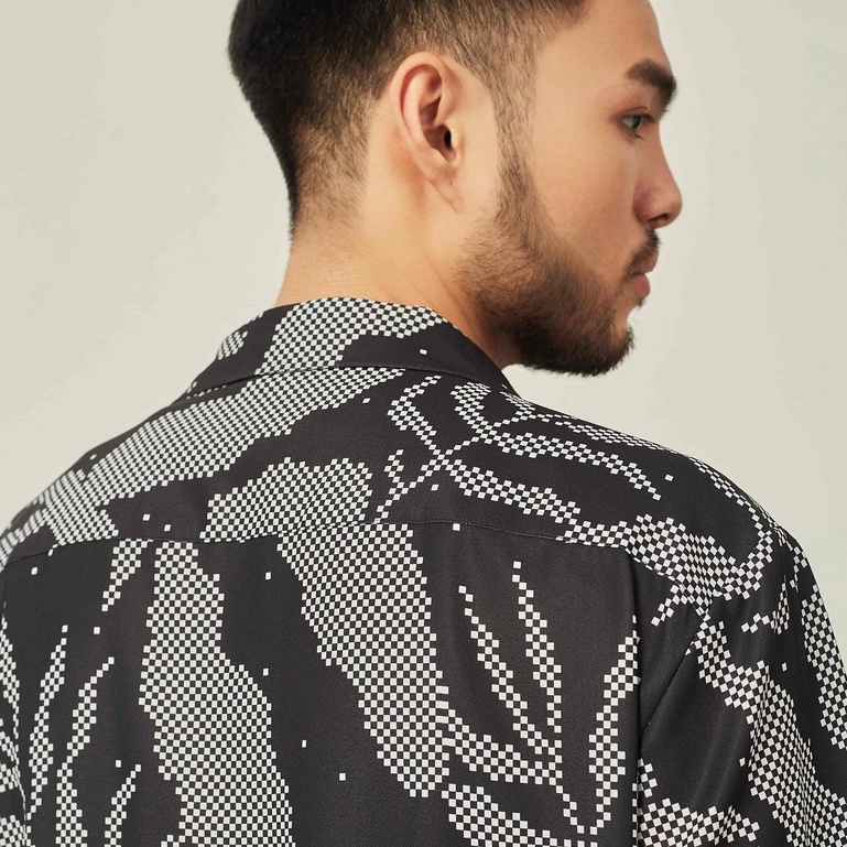 [Mã BMLTA35 giảm đến 35K đơn 99K] Áo sơ mi ngắn tay nam mềm mịn Highway (Menswear) Floral Pixels