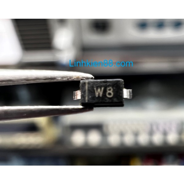 Diot DIODE Dán ZENER SMD CODE W8 5V1 SOD123