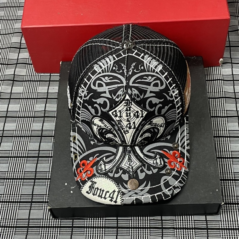 Nón Hiệu FOUR 441 thêu bông four, mũ lưỡi trai phối lưới cao cấp