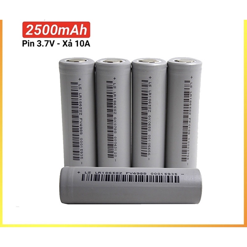 Cell pin lishen 18650 2500mah - Xả 5C 13A - LR18650SZ chính hãng bóc khối