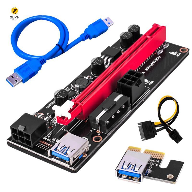 Bộ 5 Cáp Chuyển Đổi Ver009 Usb 3.0 Pci-E Riser 1x 4x 8x 16x