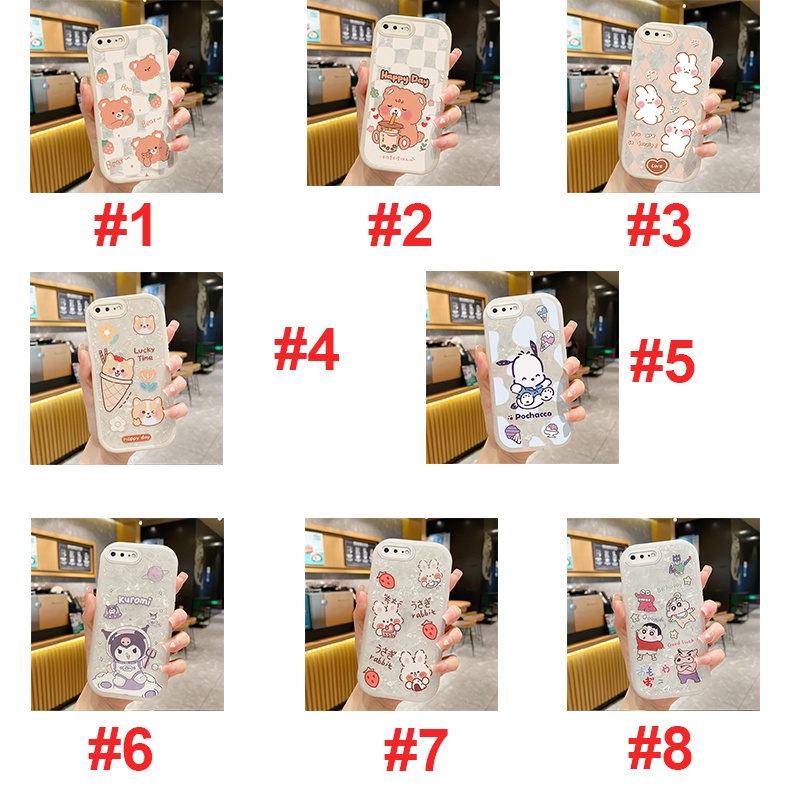Camera Lens Protector Shell Pattern Phone Case For iPhone 6 6s 6 Plus 6s Plus iPhone 7 Plus 8 Plus iPhone 13 13 Pro 13 Pro Max Cute Bear Rabbit Girl Women Gift Cover