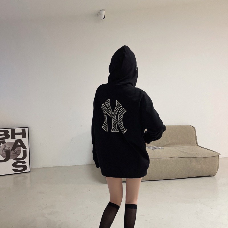 Áo Nỉ Hoodie Đen NY - Áo Sweater - Form Rộng - Chất Nỉ Bông Dày Dặn - Phong Cách Hàn Quốc - Hottrend 2021 | BigBuy360 - bigbuy360.vn