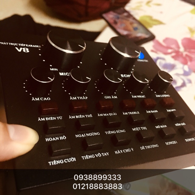 Card âm thanh V8 | Sound card v8 bản tiếng việt Có Bluetooth