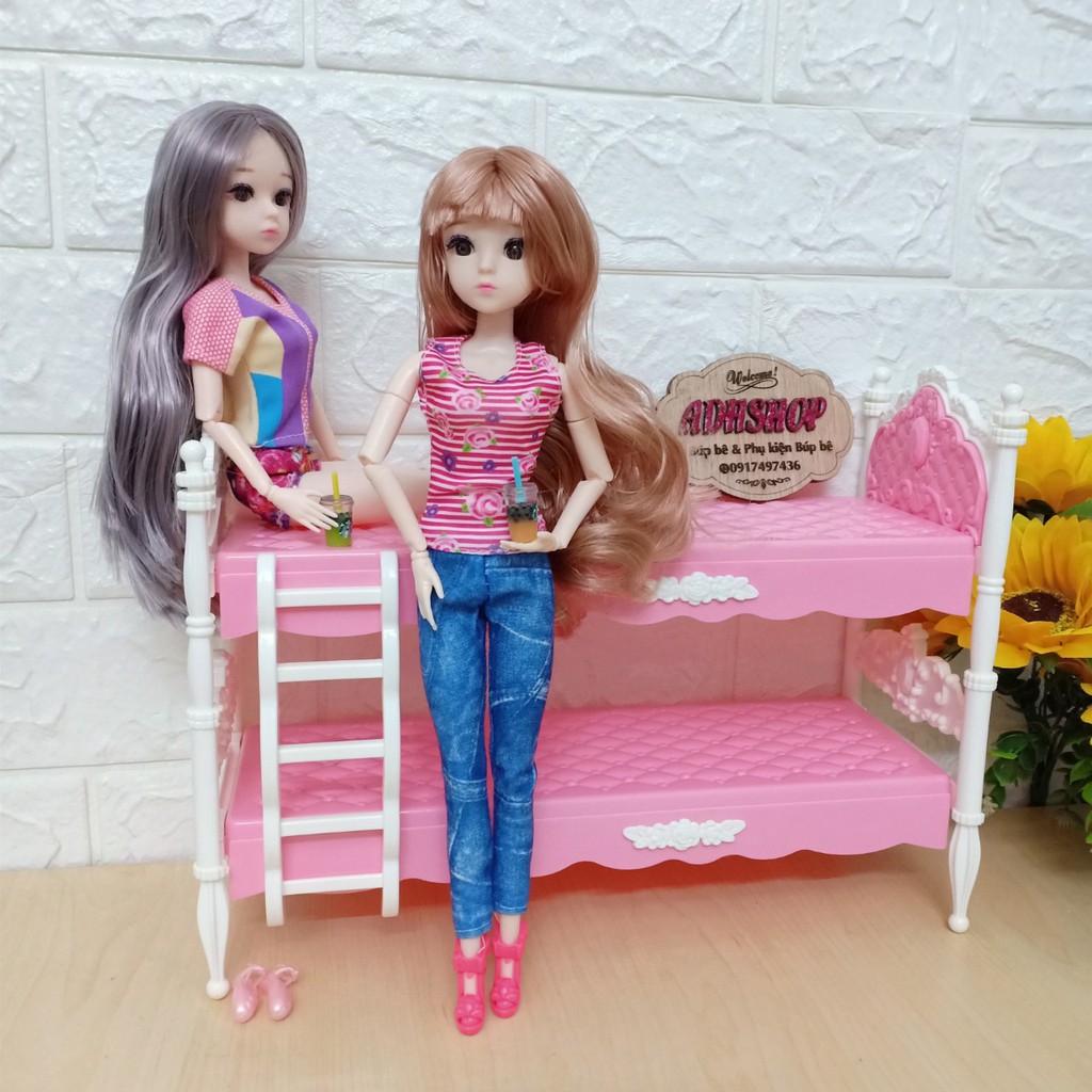 Giường Tầng Cho Búp Bê Barbie 30cm