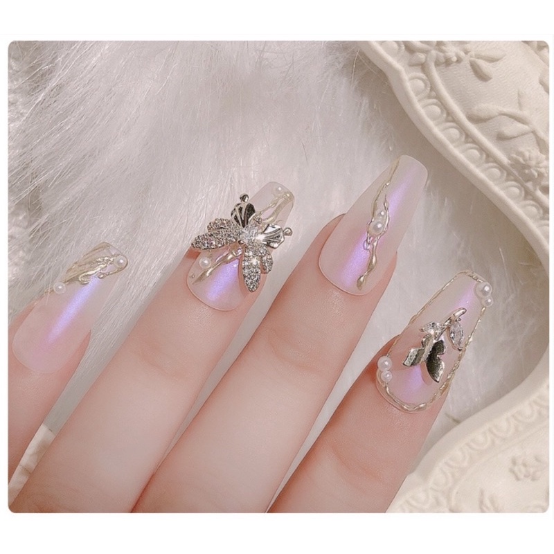 Charm bướm đá các mẫu hàng cao cấp trang trí nail