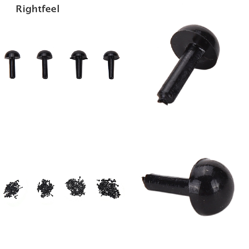 Bộ 100 Mắt Đen 4 Kích Cỡ Khác Nhau Cho Gấu Bông