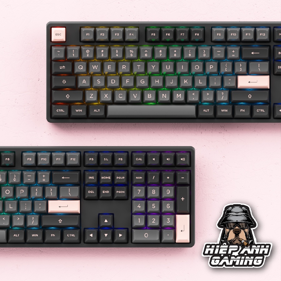 Bàn phím cơ AKKO 5108S Black Pink | Hàng chính hãng bảo hành 12 thangs