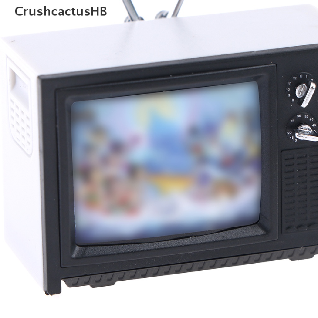 [CrushcactusHB] DollHouse Miniature ornaments Mini retro TV toy ornaments Hot Sell