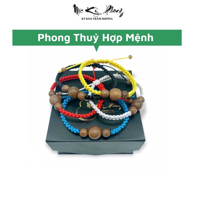 Vòng Tay Ngũ Hành Mix 3 Hạt Trầm Hương Tự Nhiên MỘC KỲ PHONG