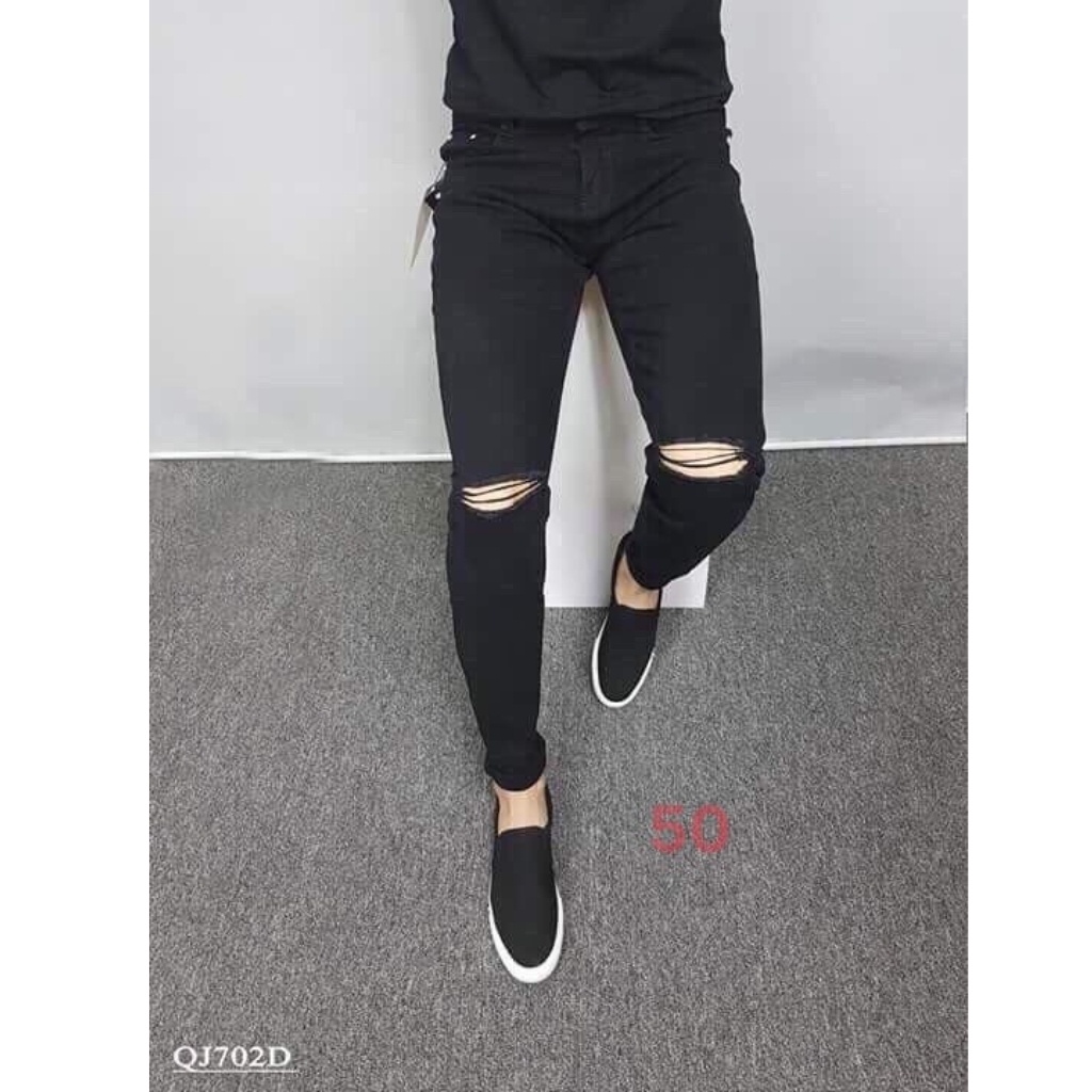 Quần Jean Nam Chất Bò VNXK AD20JM - AD25JM Đen - Trắng Cao Cấp Trẻ Trung Cá Tính (44-70KG) | BigBuy360 - bigbuy360.vn