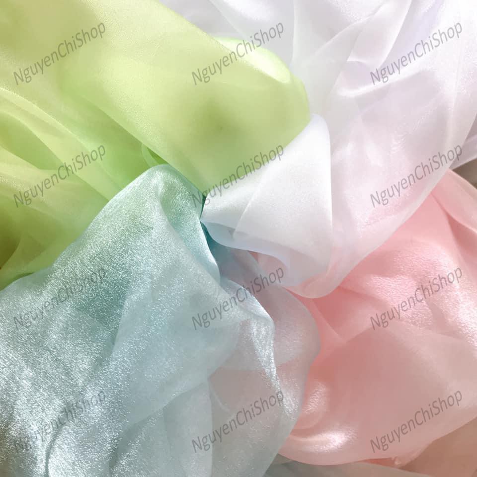 ⚡Giá gốc⚡ Vải voan kính nhũ đủ màu shop bán từ 50cm trở lên mỗi sản phẩm