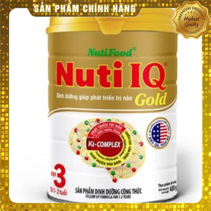 SỮA NUTI IQ GOLD STEP 3 900G (1 - 2 TUỔI) (Cam kết 100% hàng chính hãng )