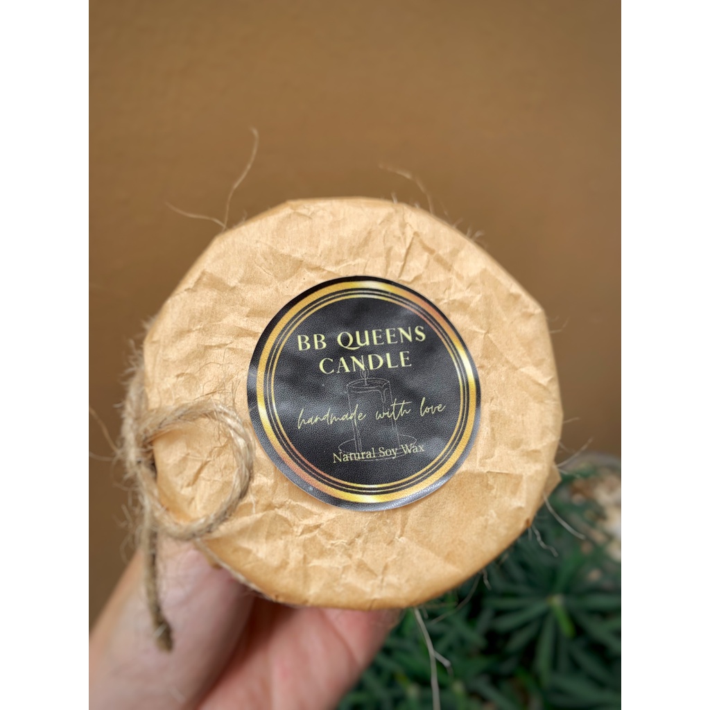 Nến Thơm Handmade hũ 100gr BB Queens an toàn không khói _ Tinh dầu thiên nhiên
