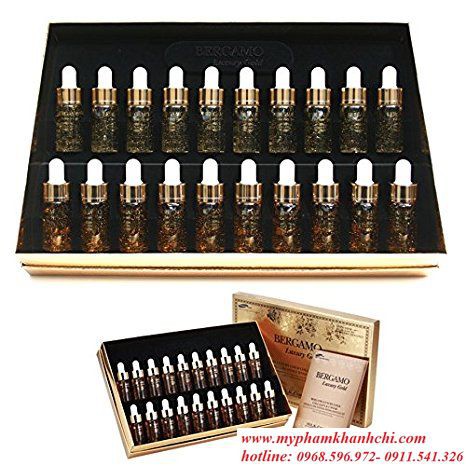 BỘ TINH CHẤT CHỐNG LÃO HÓA SERUM BERGAMO LUXURY GOLD COLLAGEN & CAVIAR