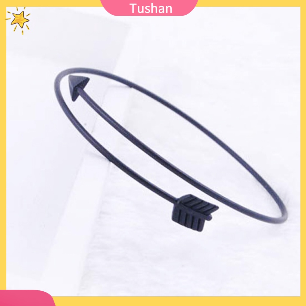 Vòng tay hình mũi tên đơn giản phong cách Gothic cho nữ
