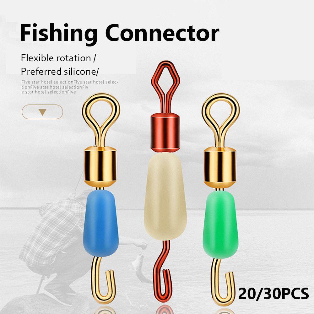 Muvako 30/20 cái / bộ đầu nối câu cá đầu nối hình chai xoay đầu nối pin nhanh phụ kiện giải quyết hooked snap
