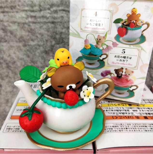 [ Hàng có sẵn ] Bộ mô hình rement Rilakkuma Flower Tea Cup